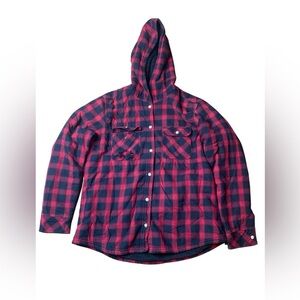 Wind River Heritage Sherpa Lined Hooded Flannel Jacket - Men's L